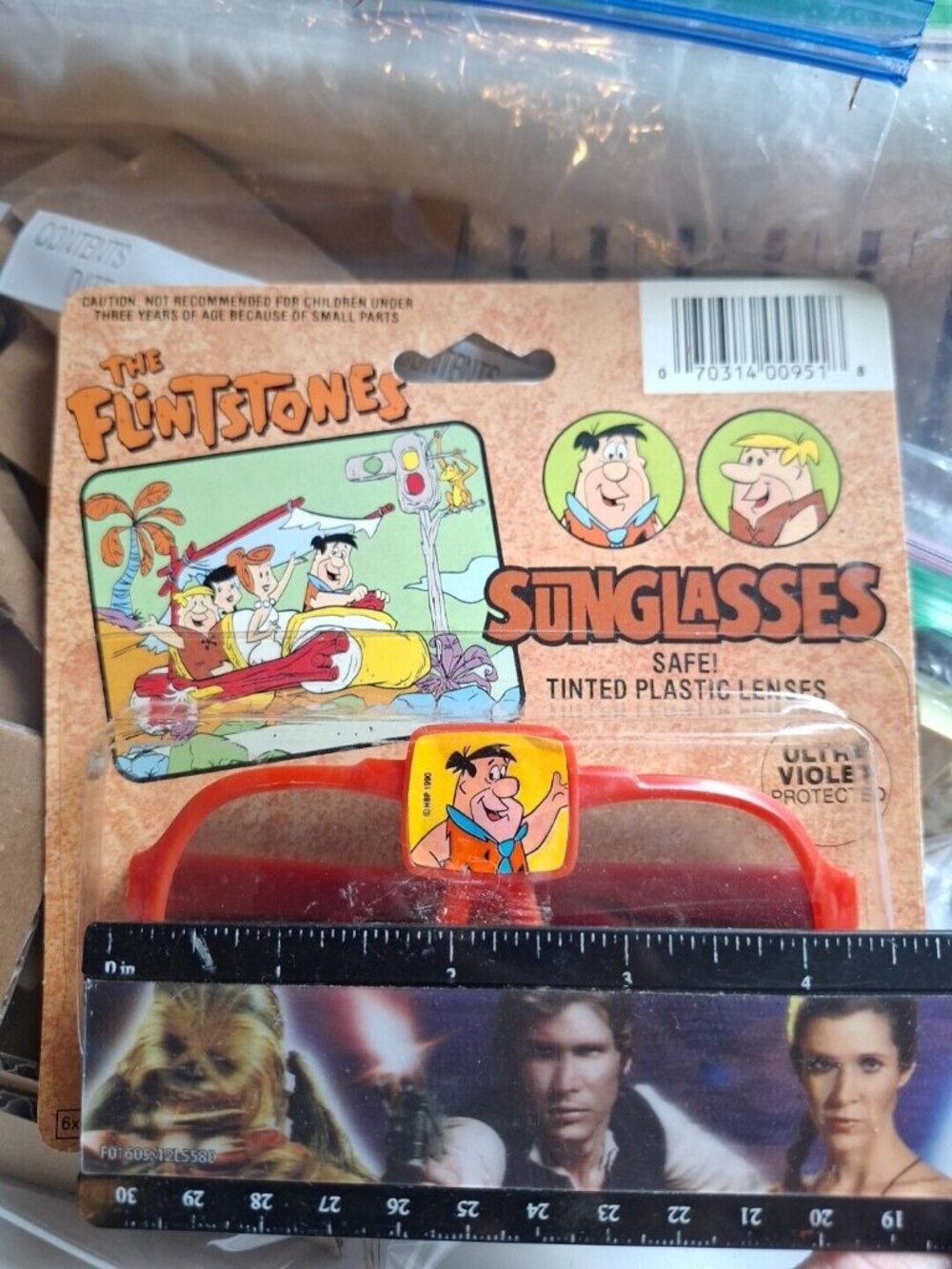 The Flintstones 1990 Fred Sunglasses UV Protection Kids Retro Frame - Picture 4 of 6